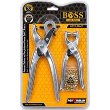 Boss Kemer Delme ve Perçinleme Pense Seti 2 Parça