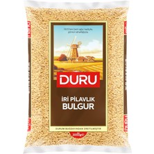 TeknoKapsül Duru Iri Pilavlık Bulgur 2000G – Doğal Taş Değirmende Üretilmiş, Lif ve Protein Kaynağı, Dolma ve Pilavlar Için Ideal