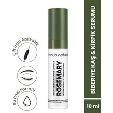 Bade Natural Biberiye Özlü Kaş ve Kirpik Serumu 10 ml – Parfümsüz, Biotin ve Provitamin B5 ile Güçlendirici Etki, Dermatolojik Onaylı