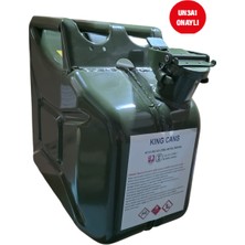 Kıngcans 10 Litre Metal Yakıt Bidonu