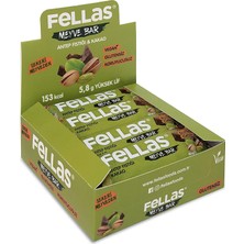 TeknoKapsül Fellas Meyve Bar, Antep Fıstıklı ve Kakaolu, 40GR x 12 Adet