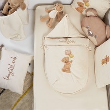 Tiny Lamb Tinylamb Fluffy Bear Organik Pamuk Penye Ana Kucağı 0-4 Aylık 0-10 kg Taşıma Kapasitesi