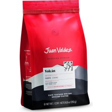 TeknoKapsül Juan Valdez Volcan Öğütülmüş Güçlü Kahve, 250G, Premium Selection, Koyu Kavrulmuş