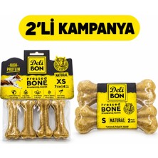 Delibon Natural Pres Kemik 4x7 cm ve 2X12 cm Çeşit 2'li Paket Seti