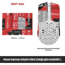 Belirtilmemiş Mouse Grip Tape Kaydırmaz Etiket – Kesilebilir Yapışkanlı Mouse Kayma Önleyici Bant 150×110 mm MGT-001
