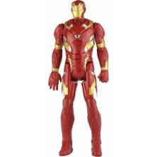 Avengers 30 cm Işıklı Sesli Ironman Figür Kırmızı Renkli Eğlenceli Oyuncak