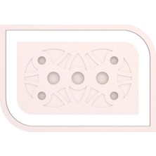 Motifpiyer Hazır Spotlu Tavan Paneli Aura Kavis-Rectangle-Modern LED Uyumlu Tavan Göbeği/Mono Diş Çitalı