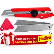Nt Cutter L-500 18MM Maket Bıçağı 2 Bıçak ve Kırım Aparatı Hediye