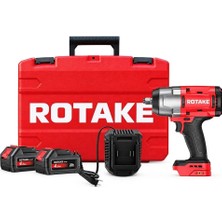 Rotake T2 1/2 Akülü Darbeli Somun Sıkma ve Sökme Makinesi 20V 4.0AH 1180 Nm