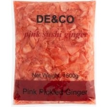 TeknoKapsül Pembe Zencefil Turşusu 1500 Gr, Pink Sushi Ginger