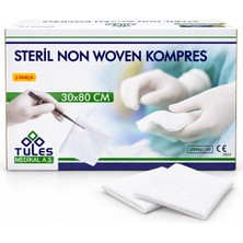 Tules Steril Non Woven Kompres 30X80 cm (2 Adet 30X40) 100 Adet