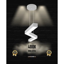 Hegza Lighting Gabbiano (Gri Kasa, Gün Işığı) Ledli Modern LED Avize
