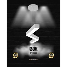 Hegza Lighting Gabbiano (Gri Kasa, Beyaz Işık) Ledli Modern LED Avize