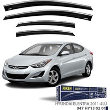 Hyundaı Elantra 5 Md Kasa 2010-2015 Romlu Cam Rüzgarlığı Ön/arka 4 Parça - Füme - Polikarbon Mlz. - Niken