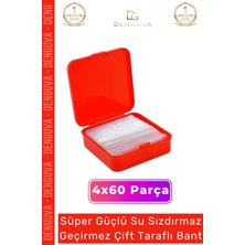 Denguva Süper Güçlü Yapışkan Kolay Çıkarılabilir Çok Amaçlı 60 Parça Çift Taraflı Şeffaf Bant 4 Adet