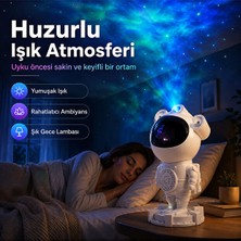 Hiltech Bluetooth Astronot Gece Lambası 360° Projeksiyonlu Yıldız Nebula Ay Projektörü