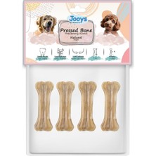 Jooys Doğal Pres Köpek Ödül Kemiği 7 cm 4'lü Paket