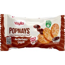 TeknoKapsül Yayla Popnays Acı Barbekü Mısır ve Pirinç Patlağı 8'li 68 Gram