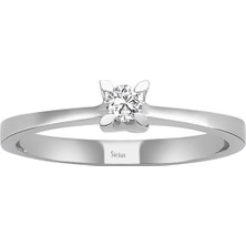 Sirius E Renk 0,10 Karat Pırlanta Tektaş Yüzük 0423R0085