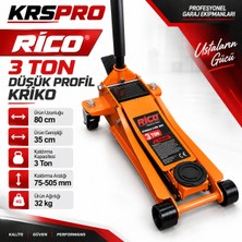 Rico 013-RC6037 3 Ton Düşük Profil Kriko