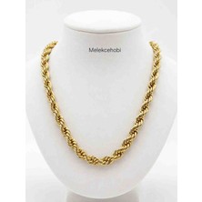 Melekcehobi 14K Altın Kaplama 8 mm Halat Zincir Kadın Kolye 50 cm – Xuping Jewelry Xp Damgalı