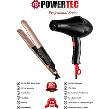 Powertec TR-901 Profesyonel Saç Kurutma Makinesi & TR-2860 Profesyonel Saç Düzleştirici