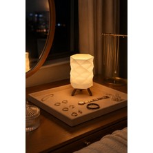 Maygiy Geometrik Tasarım Dekoratif Gece Lambası Sıcak Ambiyans Işığı Mini Abajur