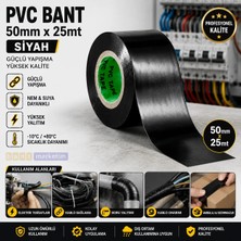 Akyelone Pvc Bant Elektrik Bantı 50MMX25MT Siyah