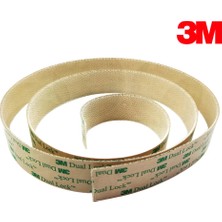 Akyelone SJ4570 Şeffaf Cırt Dual Lock Yapışkanlı Cırt 1000 Kez Açılıp Kapanabilir 25mm x 75cm