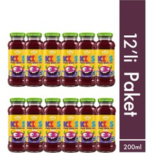Elite Naturel 12'li Kids Organik Üzümlü Meyve Suyu 200 ml