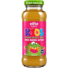 Elite Naturel Kids Organik Elma-Mango-Şeftali Meyve Suyu 200 ml
