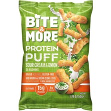 TeknoKapsül Bite & More Ekşi Krema & Soğanlı Vegan Protein Puff 50G