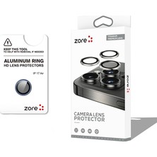 Ankayan Teknoloji iPhone 17 Air Kamera Lens Koruyucu Safir Görüntü Kalitesini Bozmayan Parlama Önleyici Premium Anky