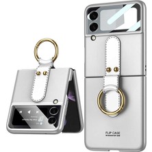 Galaxy Z Flip 3 Kılıf Aldtelekom Flip Ring Kıpta Kılıf