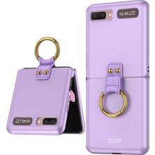 Galaxy Z Flip Kılıf Aden Flip Ring Kıpta Kılıf
