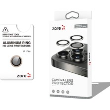 iPhone 17 Air Kamera Lens Koruyucu Safir Görüntü Kalitesini Bozmayan Parlama Önleyici Premium Xemu