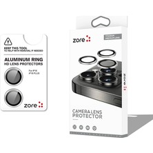 Alan Tech iPhone 16 Plus Kamera Lens Koruyucu Safir Görüntü Kalitesini Bozmayan Parlama Önleyici Premium Alt