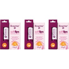 Rosense Lip Balm Klasik (Dudak Nemlendiricisi ) 30 Spf Korumalı 3 Lü Set