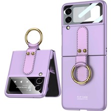 Zore Galaxy Z Flip 3 Kılıf Srgl Flip Ring Kıpta Kılıf