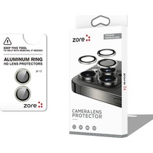 iPhone 17 Kamera Lens Koruyucu Safir Görüntü Kalitesini Bozmayan Parlama Önleyici Premium Aden