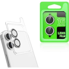 Marsilyan iPhone 16 Plus Kamera Lens Koruyucu Metal Tam Uyumlu Premium Mryn
