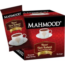 TeknoKapsül Mahmood Coffee Hazır Türk Kahvesi Sade (6 gr x 12 Adet)