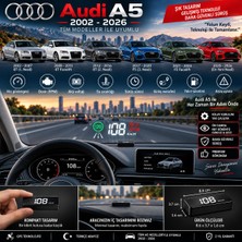 Bowie Audi A5 2002-2026 Modeller Için Head Up Display Hayalet Gösterge Ekranı Ön Cam Hız Göstergesi
