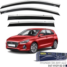 Hyundaı I30 3 Pd 2017+  Kromlu Cam Rüzgarlığı Ön/arka 4 Parça - Füme - Polikarbon Mlz. - Niken
