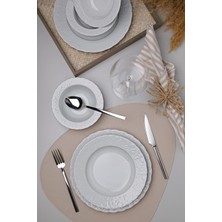 Rani Mobilya Rani Home Yemek Takımı (18 Parça) Kütahya Porselen Beyaz HD-6920