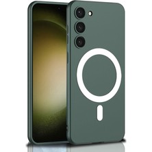 Marsilyan Galaxy S23 Plus Kılıf Wireless Şarj Özellikli Mryn Kıpta M-Safe Silikon Kılıf