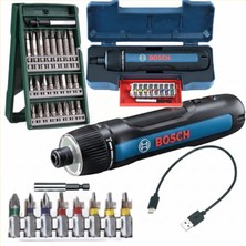 Bosch Go 3 Akülü Vidalama Makinesi ve Bosch 25 Parça Bits Uç ve Aksesuar Seti