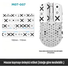 Silabor Mouse Tape Kaydırmaz Etiket – Kesilebilir Yapışkanlı Mouse Kayma Önleyici Bant 150×110 mm MGT-007