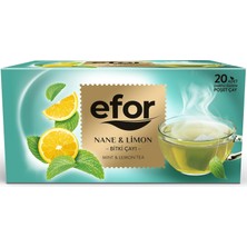 TeknoKapsül Efor Nane & Limon Bardak Poşet Çay 20X2G