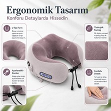 Hiltech Şarjlı U Tipi Boyun Masaj Aleti Isı ve Titreşim Özellikli Omuz Bacak Masaj Yastığı